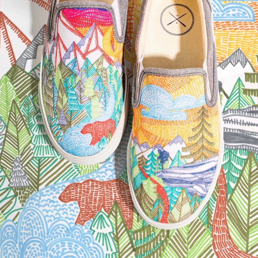 Inkkas Trek Slip-on with Scenic Design